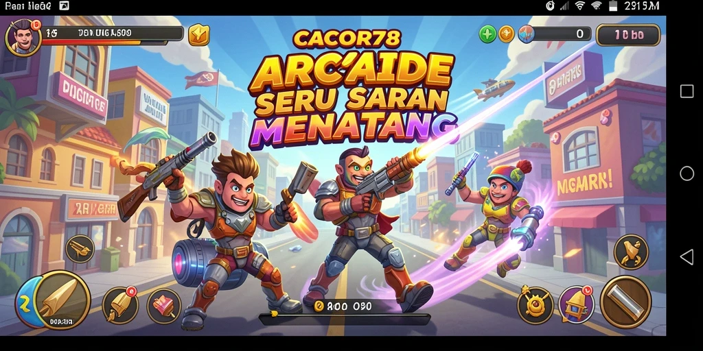 Screenshot gameplay seru dari CACOR78 yang penuh aksi Arcade.