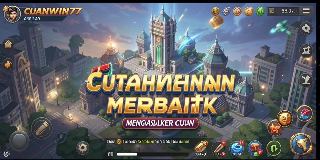 Screenshot gameplay CUANWIN77 menampilkan strategi Tower Defense yang mendebarkan.