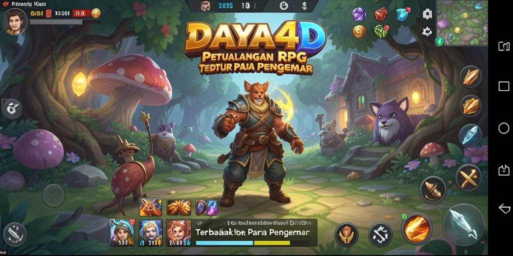 Tampilan gameplay menarik dari DAYA4D dalam petualangan ARPG.