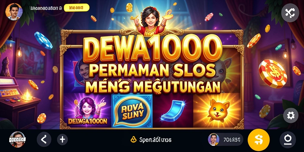 Tampilan menarik dari permainan Slot DEWA1000 saat dimainkan.