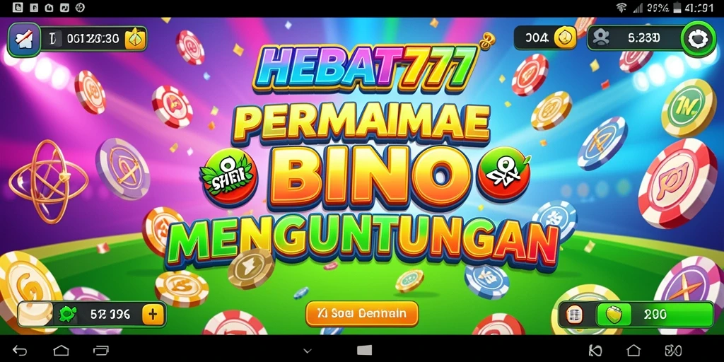 Tampilan gameplay seru dan penuh warna dari HEBAT777
