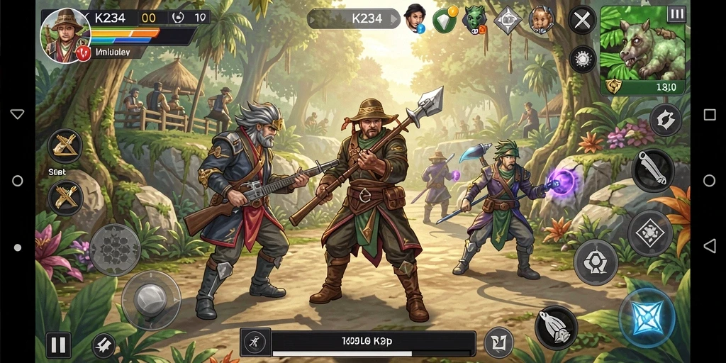 Screenshot gameplay K234 menampilkan pengalaman simulasi yang mendalam dan interaktif.