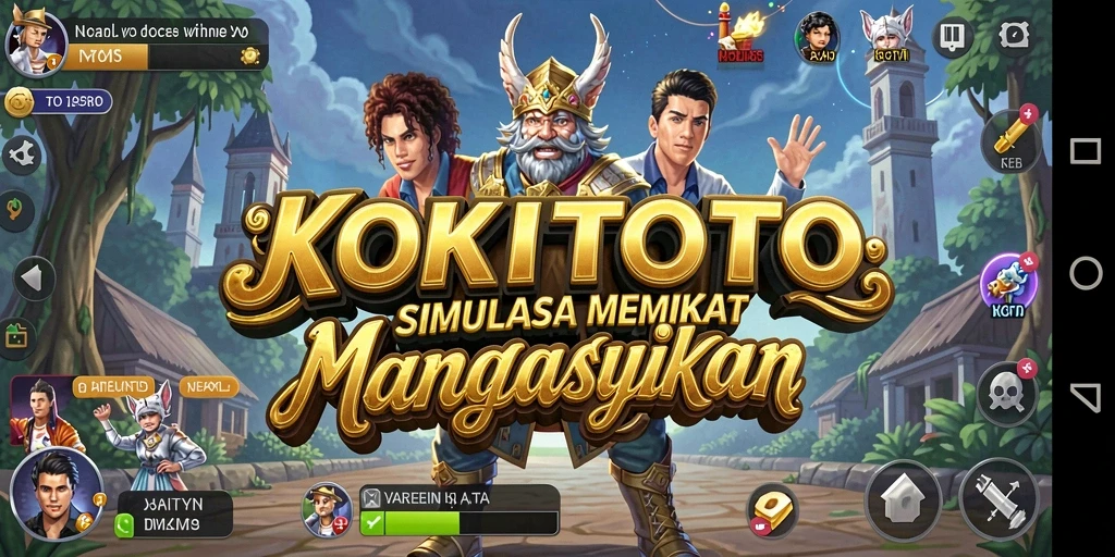 Tampilan gameplay KOKITOTO dengan grafis menarik.