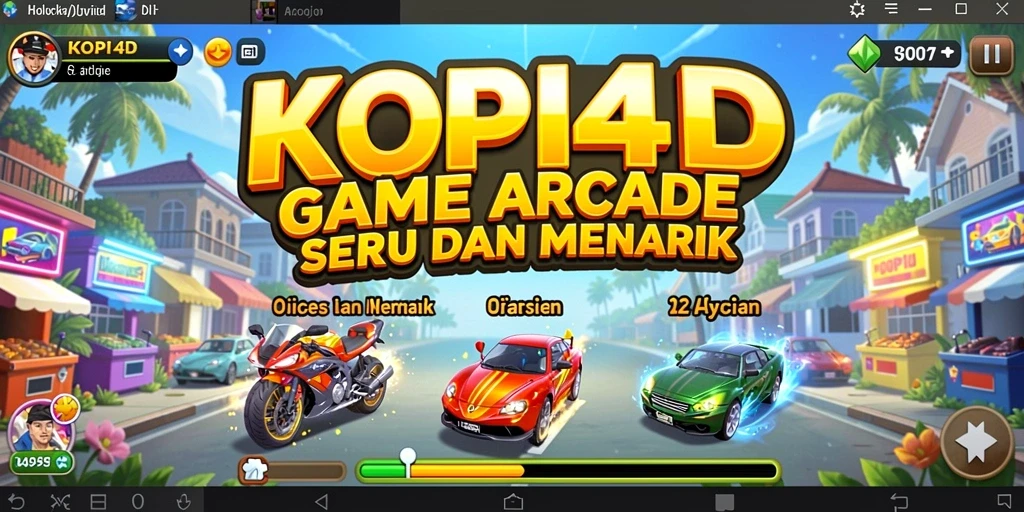 Screenshot gameplay KOPI4D dengan aksi seru di level arcade.