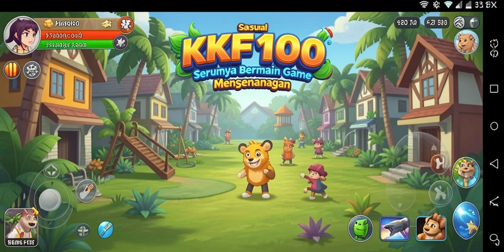 Tampilan gameplay KPK100 yang menarik dan penuh warna.
