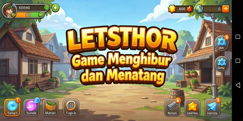 Tampilan gameplay LETSTHOR menunjukkan aksi karakter dalam dunia Idle yang memukau.