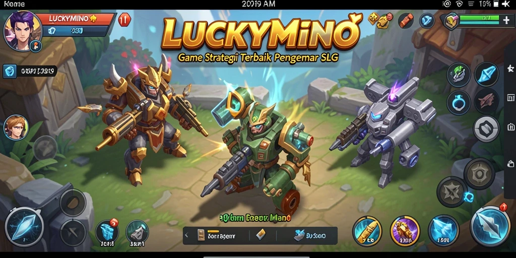 Tampilan gameplay mendebarkan di LUCKYMINO dengan strategi dan pertempuran yang seru.