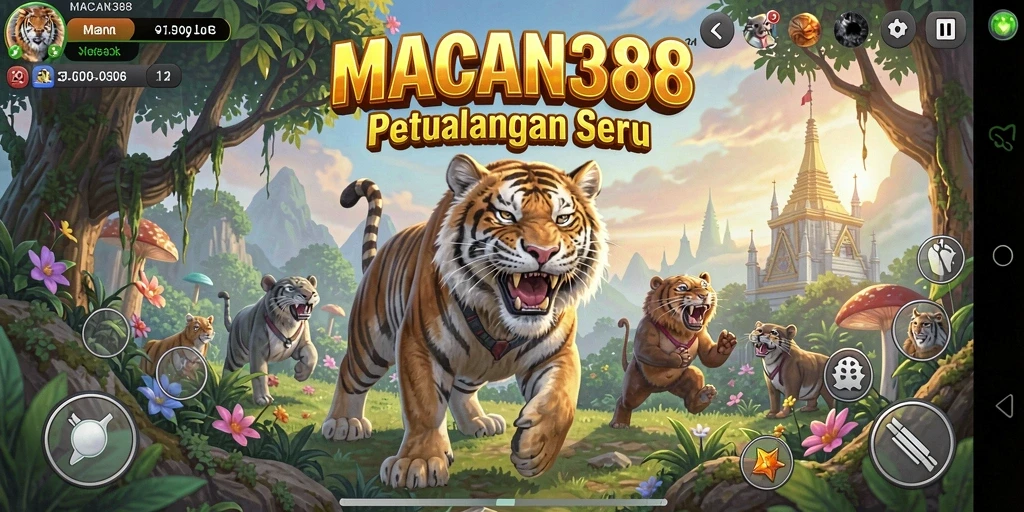 Tampilan gameplay menakjubkan dalam petualangan seru MACAN388.