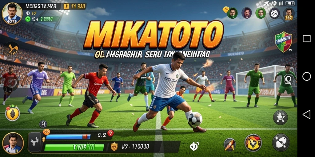 Screenshot MIKATOTO yang menampilkan momen seru dalam pertandingan olahraga.