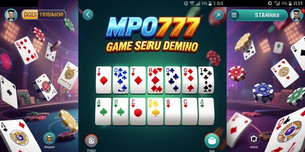 Tampilan gameplay menarik dari MPO777 dalam permainan Domino.