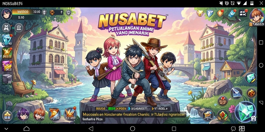 Tampilan menarik dari gameplay NUSABET dengan karakter anime yang memukau.