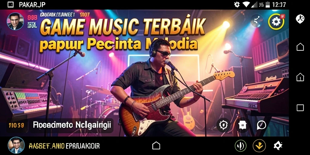 Tampilan gameplay PAKARJP yang menarik dan interaktif dalam musik.