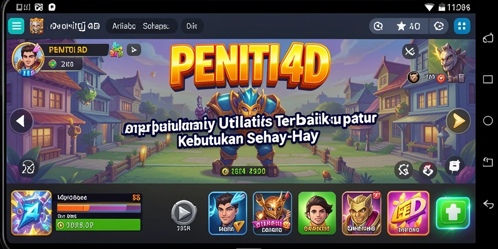 Tampilan antarmuka utama aplikasi PENITI4D yang intuitif dan mudah digunakan.