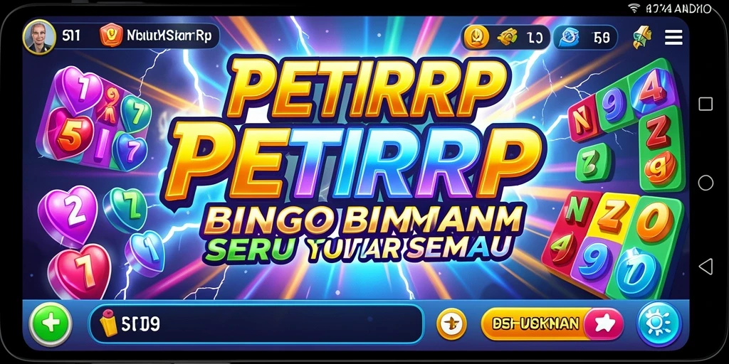 Screenshot utama menampilkan gameplay seru PETIRRP Bingo.
