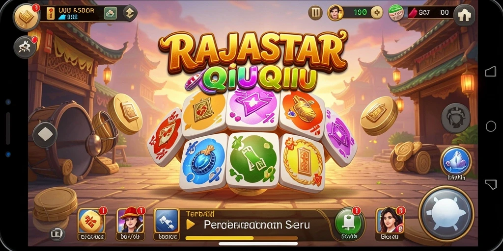 Tampilan gameplay seru QiuQiu dari RAJASTAR.