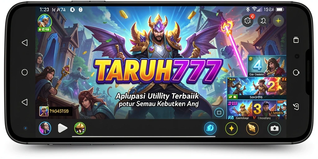Tampilan interface TARUH777 yang sederhana dan fungsional.