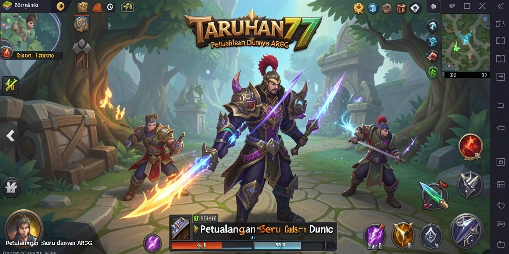Tampilan gameplay seru dalam TARUHAN77 dengan aksi ARPG yang mendebarkan.