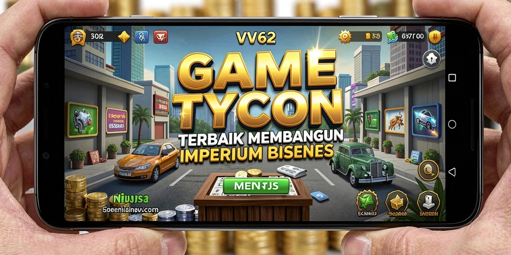 Tampilan gameplay VV62 yang menawan dan penuh strategi Tycoon.